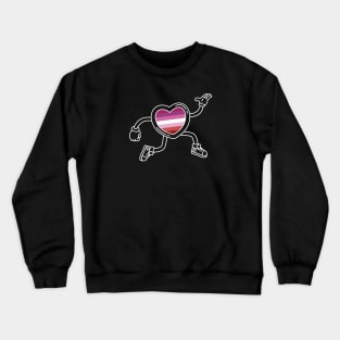 Pride Heart - Lesbian Crewneck Sweatshirt